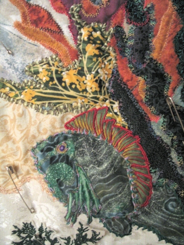Imaginary Fish Aquarium quilt-jennifer Wheatley-Wolf